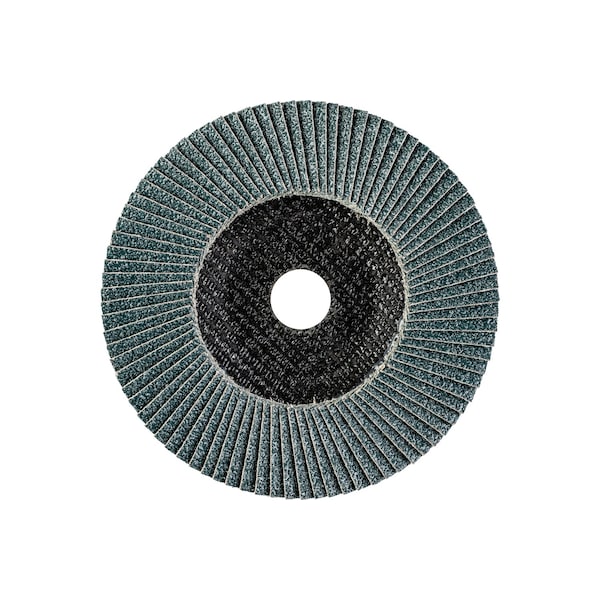 6 X 7/8 A.H. POLIFAN® Flap Disc - Z PSF STEELOX, Zirconia, 60 Grit, Flat